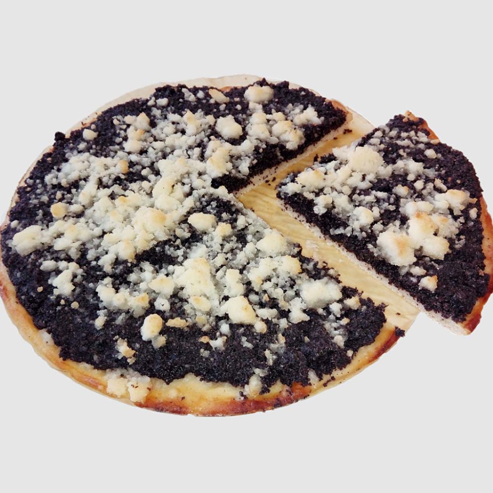 <strong>Frgál lašský Makový</strong>, 465 g<br />
     <small>také balená půlka v OA, 230g<br />
     BEZ LAKTÓZY<br />
     min. trv. 72 h | OA 18 dnů<br />
     Alergeny: 3 - Vejce a výrobky z nich</small>