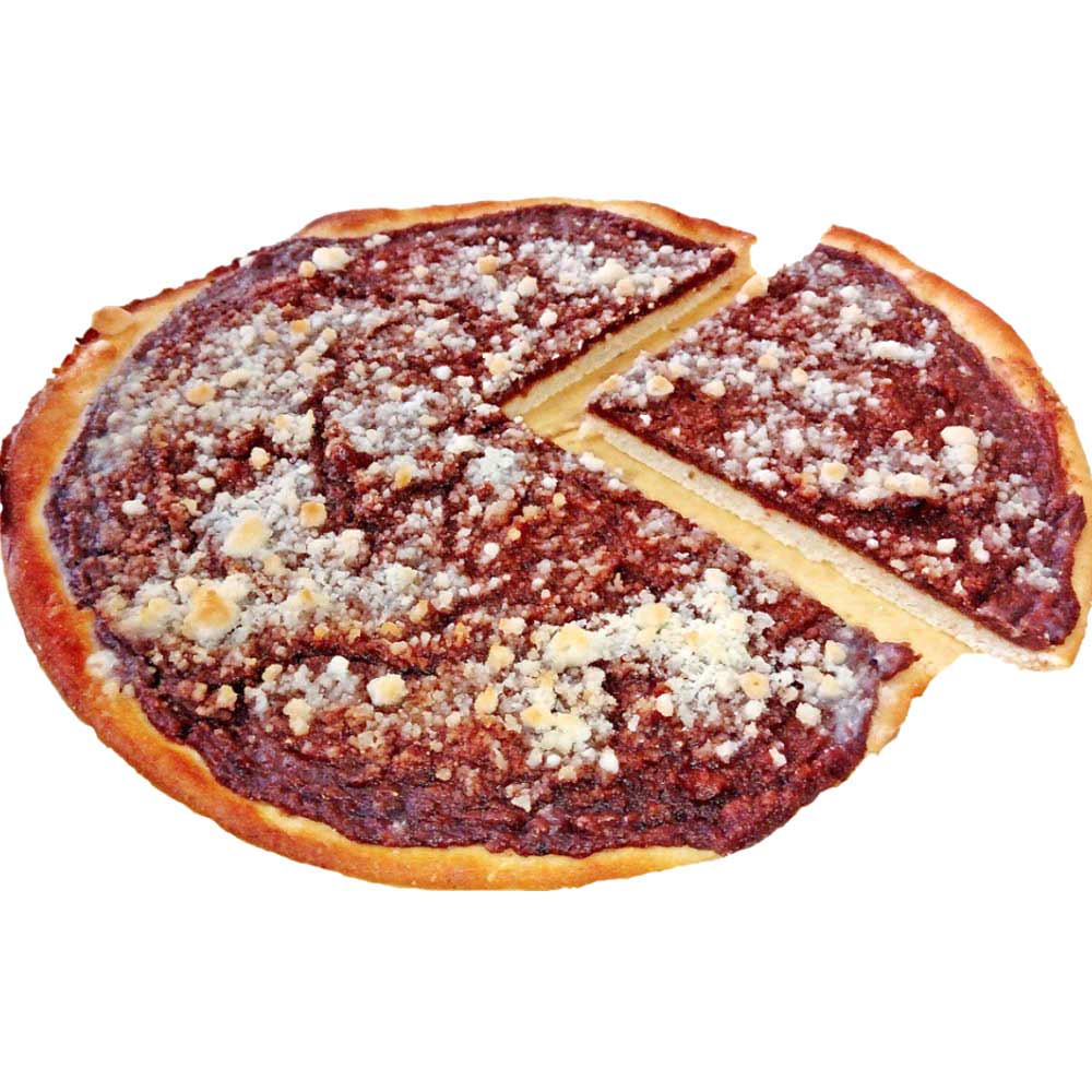 <strong>Frgál lašský Hruška</strong>, 455 g<br />
     <small>také balená půlka v OA, 225 g<br />
     BEZ LAKTÓZY<br />
     min. trv. 72 h | OA 18 dnů<br />
     Alergeny: 3 - Vejce a výrobky z nich</small>