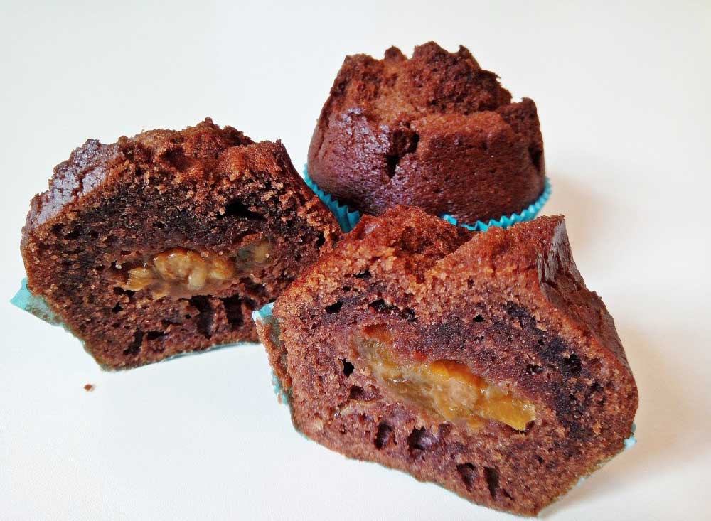 <strong>Muffin brownie s meruňkami</strong>, 85 g<br />
<small>také balené v OA, 2x85 g<br />
min. trv. 4 dny | OA 21 dnů<br />
Alergeny: 3 - Vejce, 7 - Mléko včetně laktózy</small>