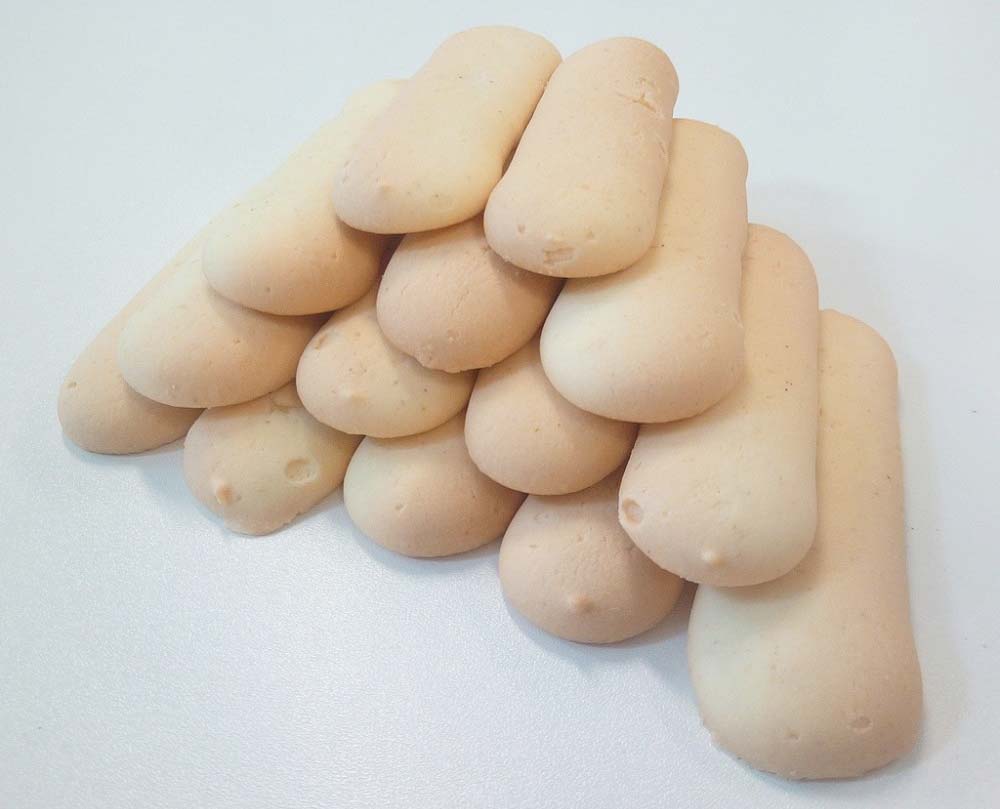 <strong>Cukrářské piškoty</strong>, 170g<br />
<small>Bez LAKTÓZY<br />
Trvanlivé výrobky<br />
Alergeny: 3 - Vejce, 6 - Sója</small>