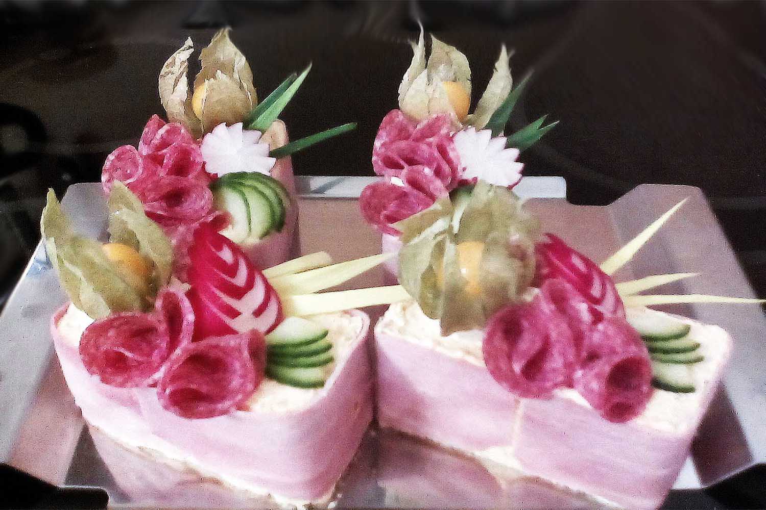 Minidortíčky s uzeninou